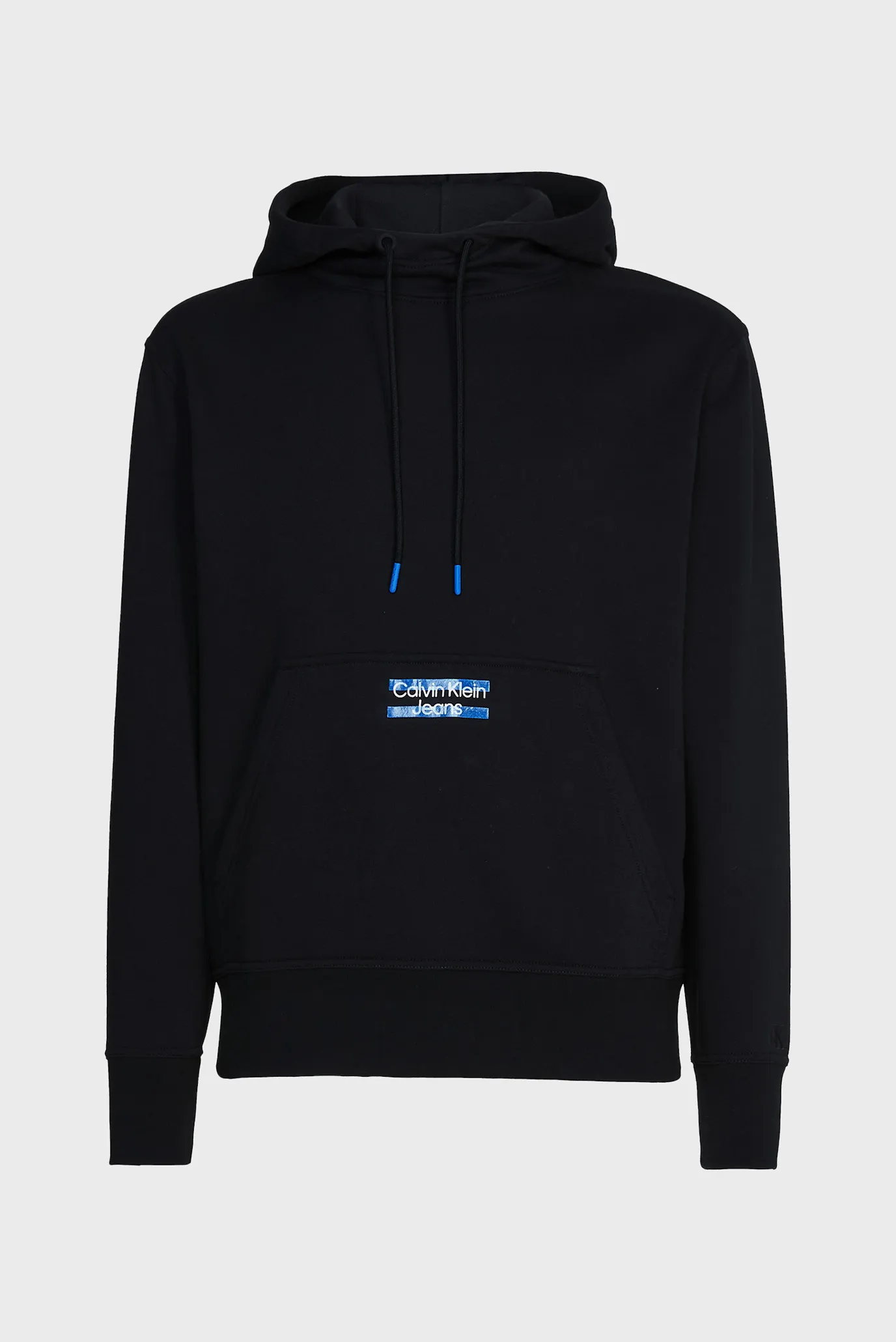 Мужское черное худи TRANSPARENT STRIPE LOGO HOODIE 6