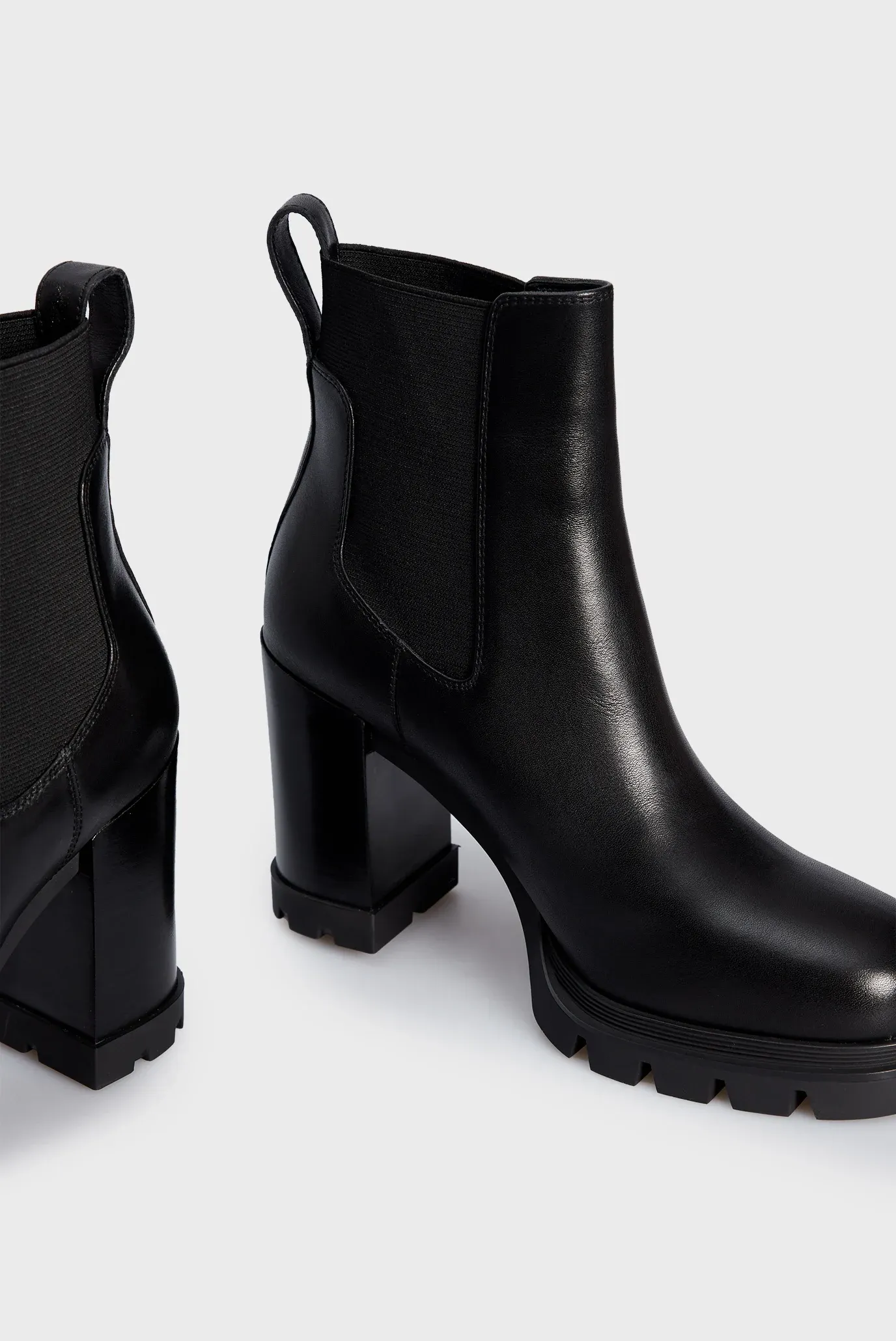 Женские черные кожаные ботильоны Rujiena 3