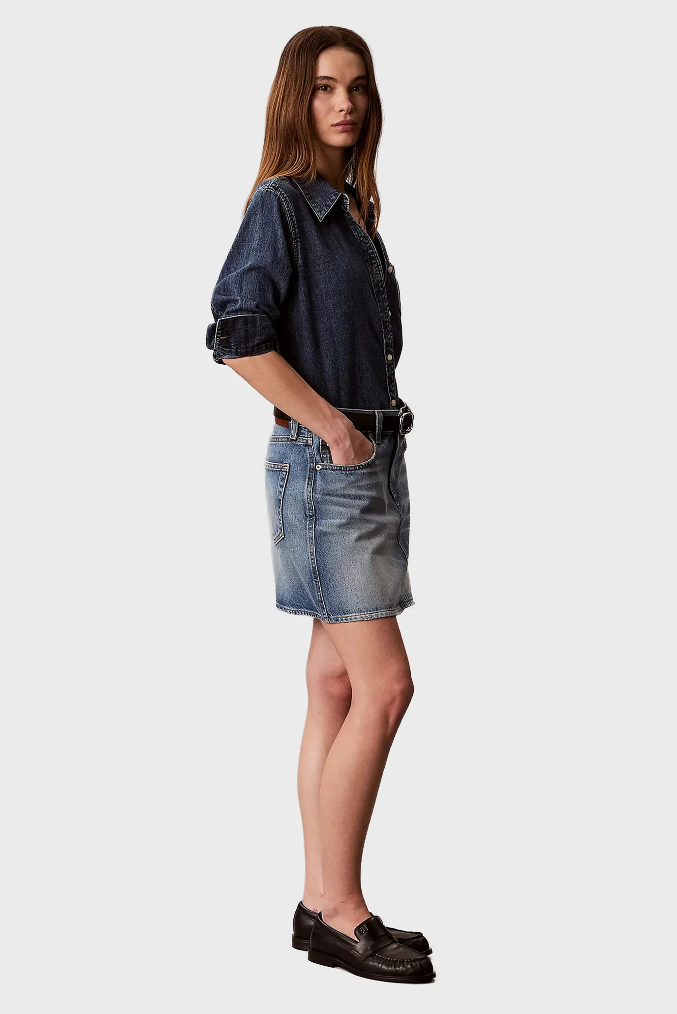 Юбка 90S MINI SKIRT BASSET BLUE 3