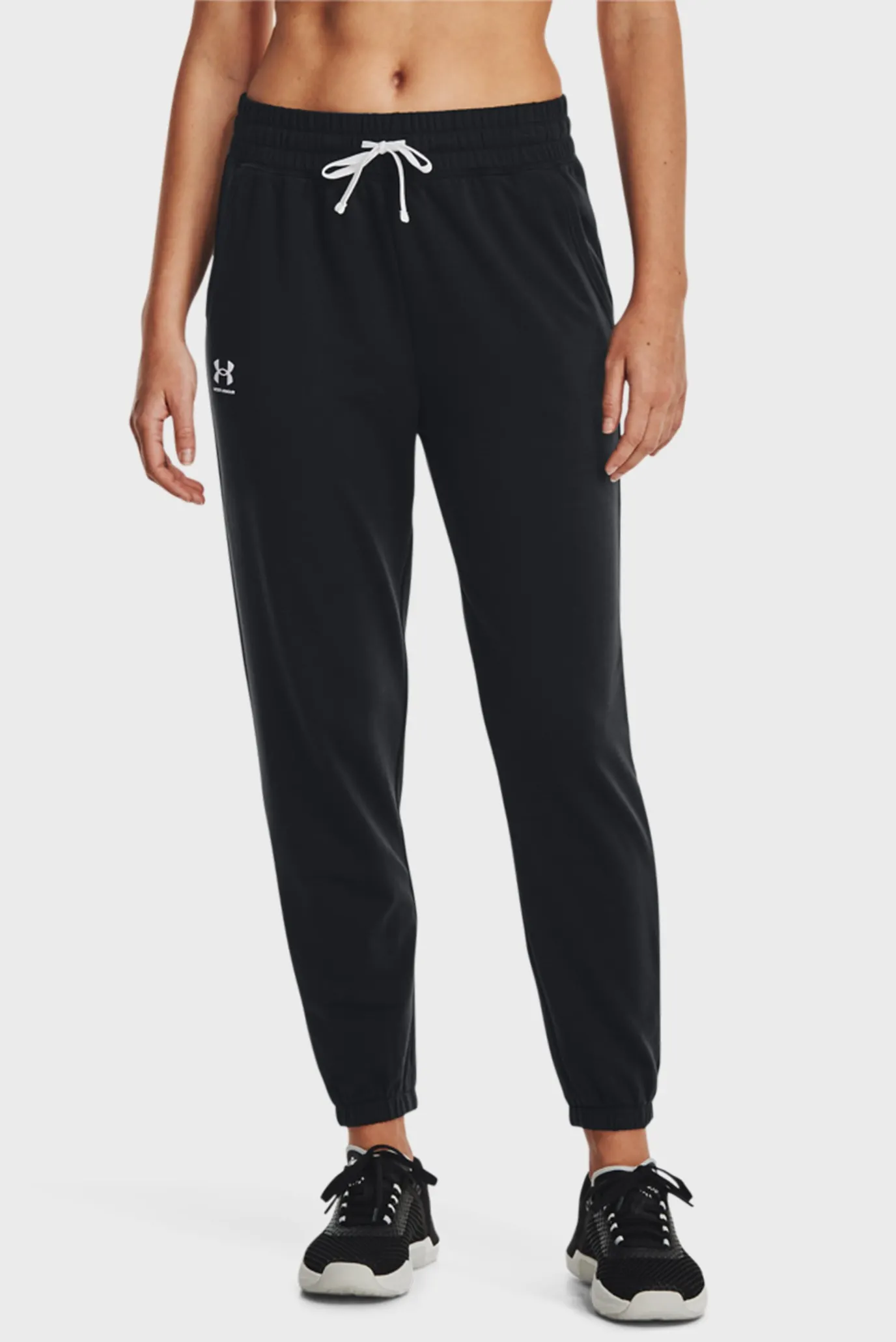 Женские черные спортивные брюки Rival Terry Jogger 7