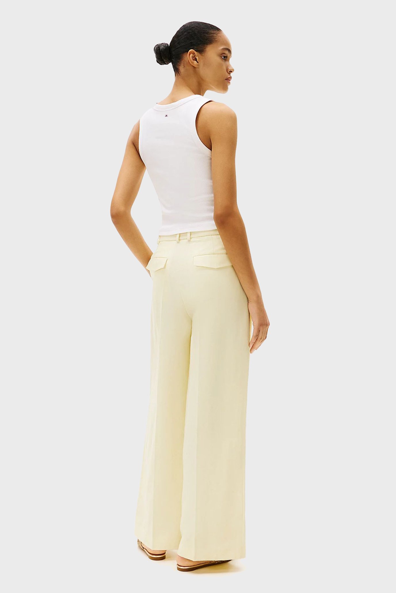Женский белый топ SLIM HENLEYTommy Hilfiger Женский белый топ SLIM HENLEY 3