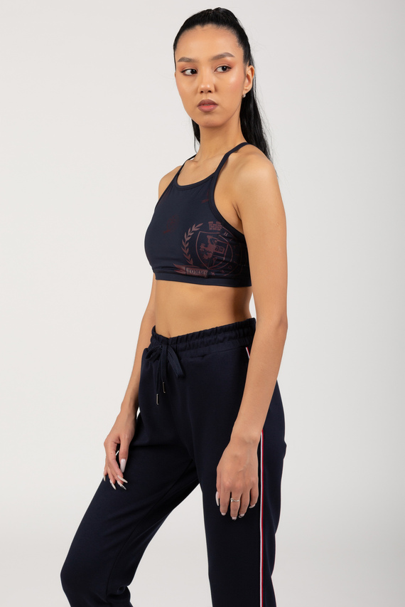Женский темно-синий спортивный топ ICON AOP CREST BRA