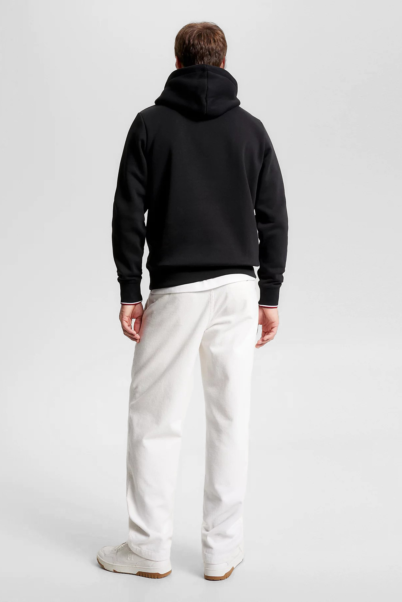 Мужское черное худи TOMMY LOGO TIPPED HOODY 3