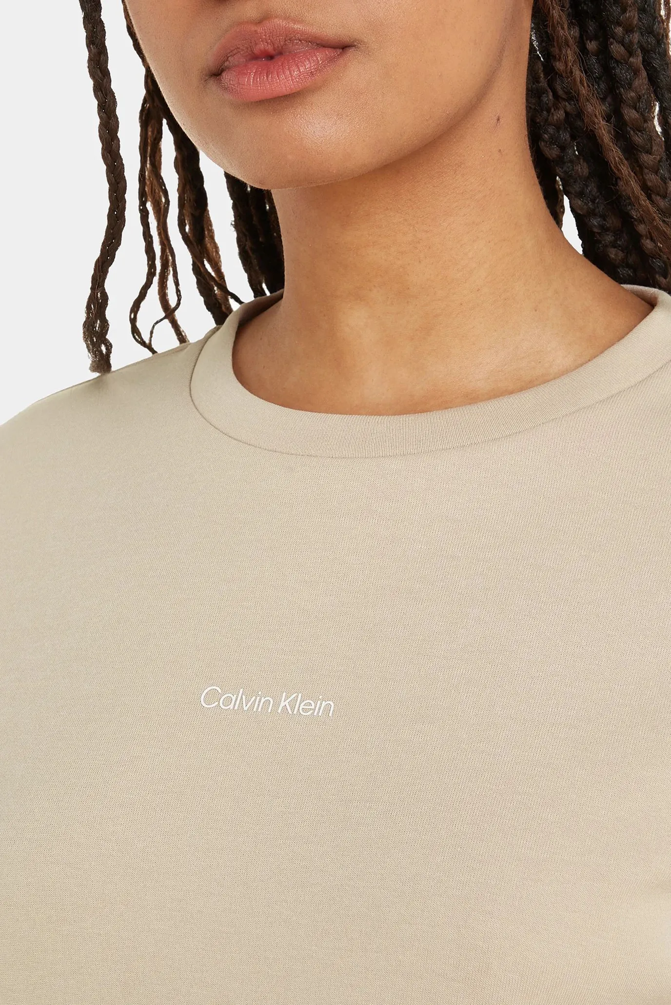 Женский бежевый свитшот MICRO LOGO ESS 4