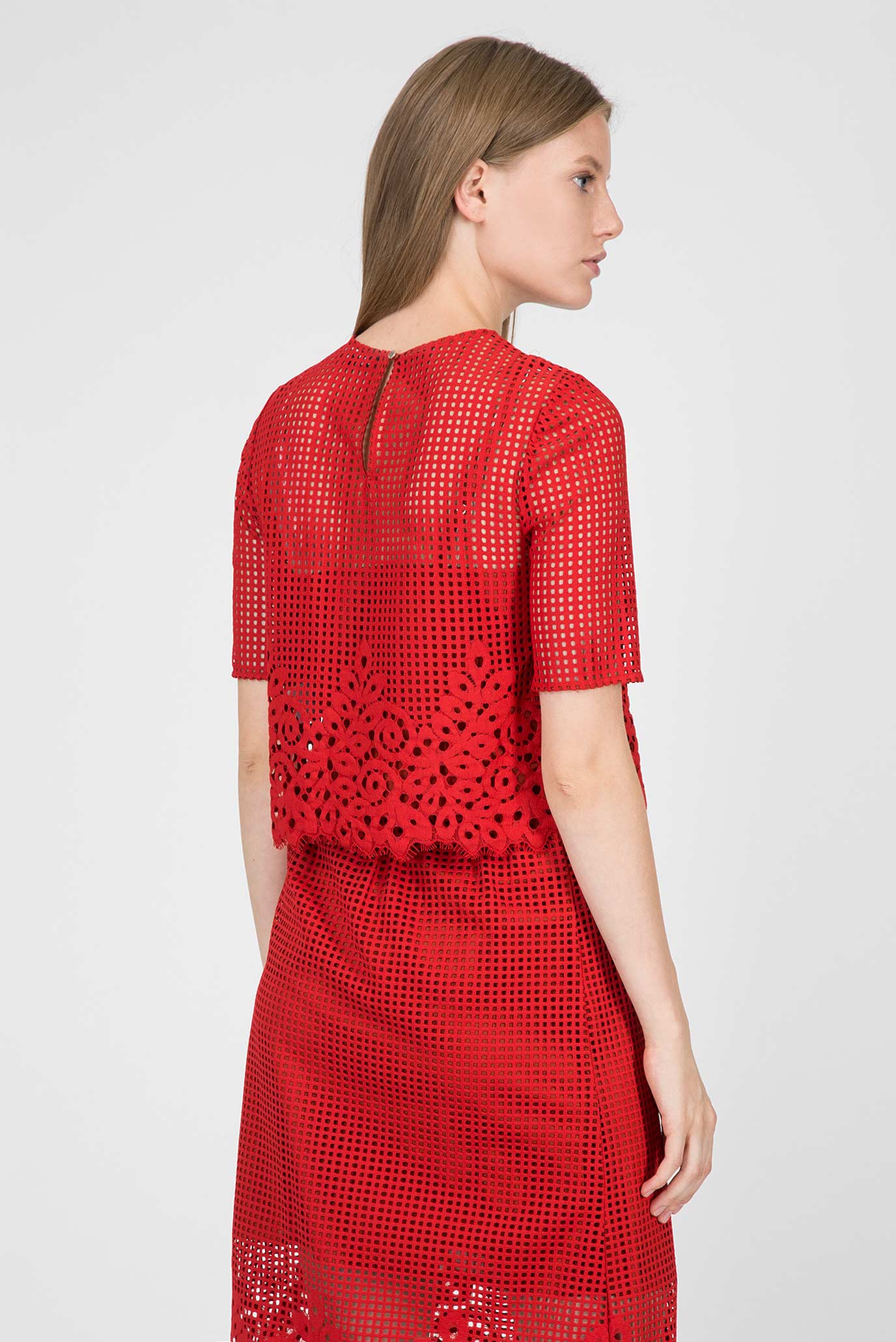 Женская красная блуза 8