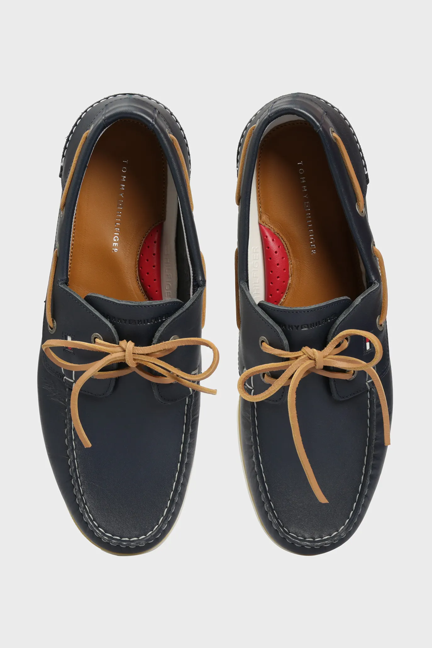 Мужские синие кожаные топсайдеры CLASSIC 8