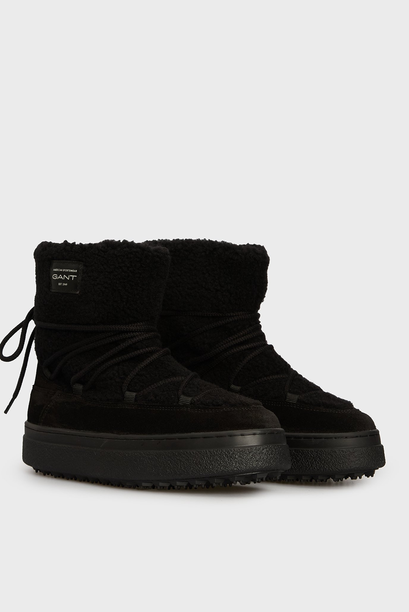 Женские черные шерстяные угги 3