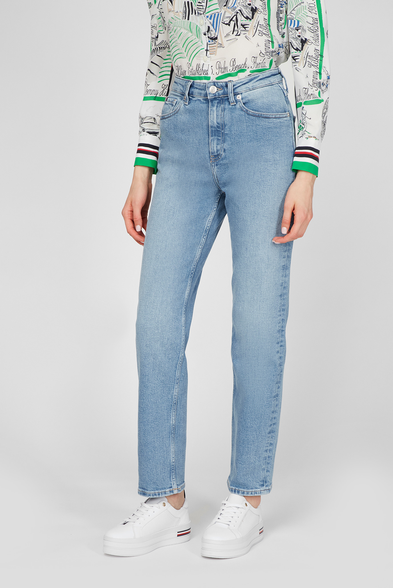 Женские голубые джинсы NEW CLASSIC 8