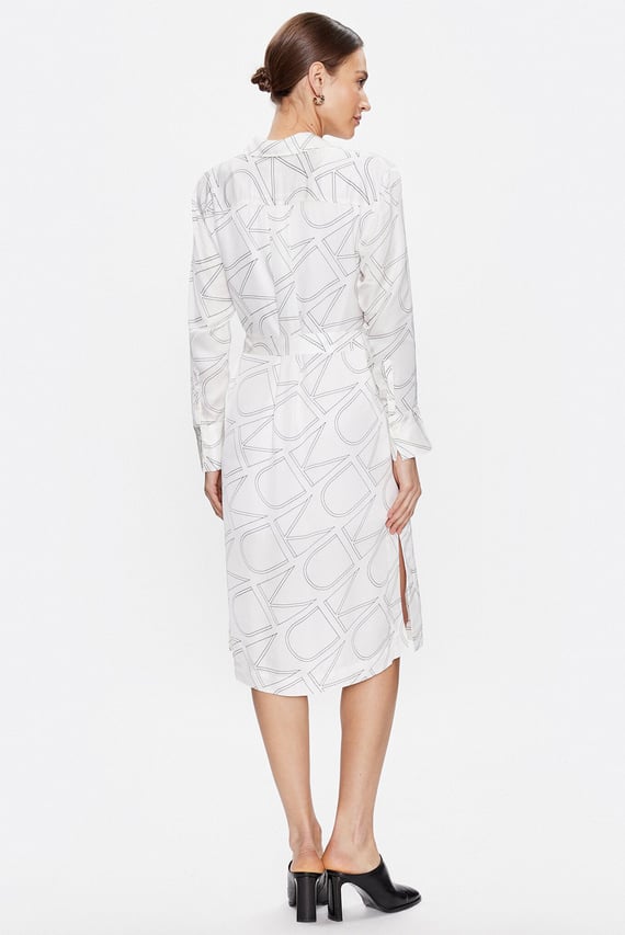 Платье MONOGRAM BELTED SHIRT DRESS