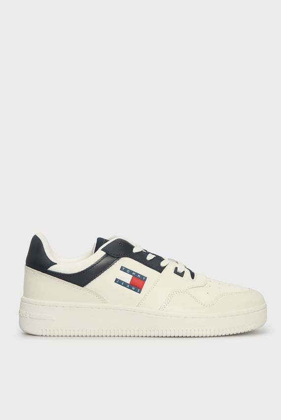 Мужские белые кожаные сникерсы (NEW) TJM RETRO BASKET ESS