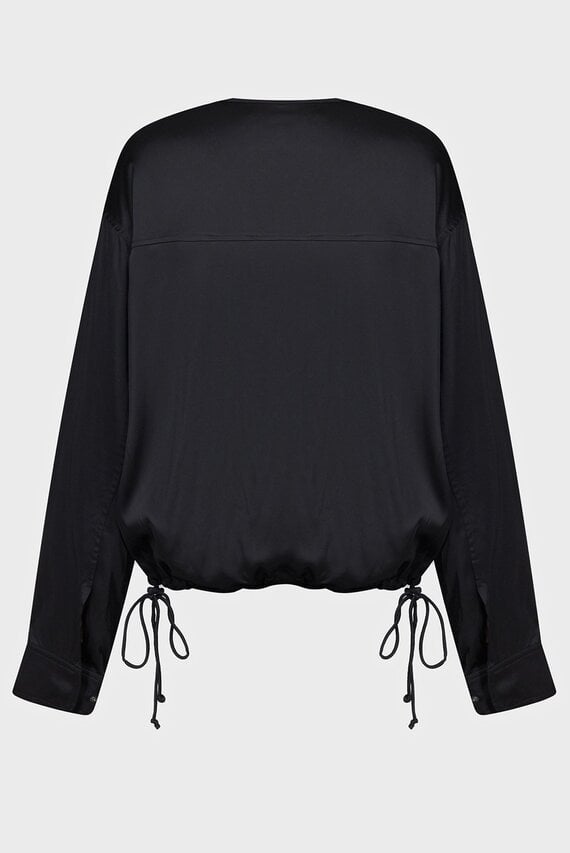 Женская черная ветровка SATEEN