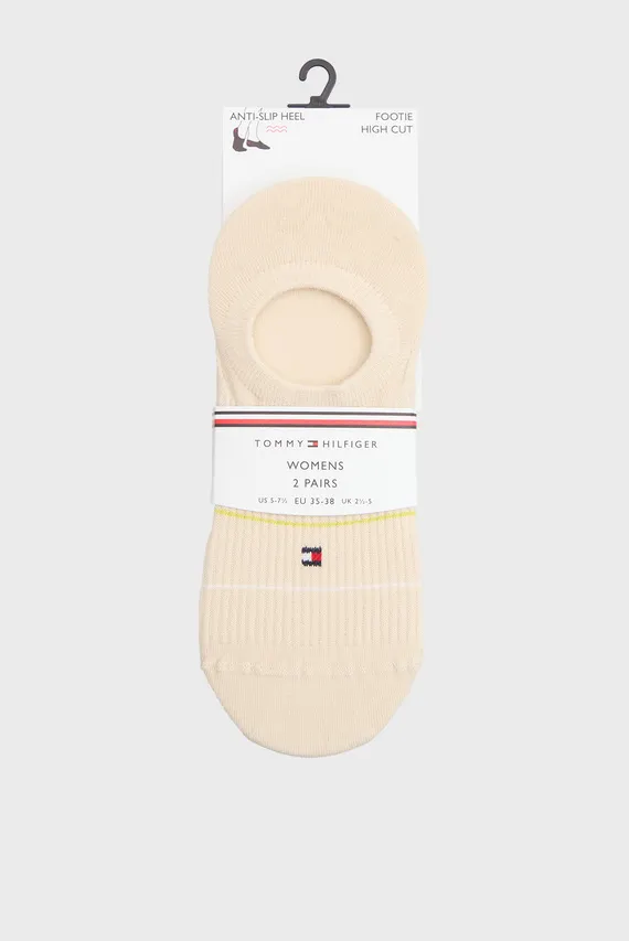 Следы TH WOMEN FOOTIE HC 2P RIB STRIPE Tommy Hilfiger
