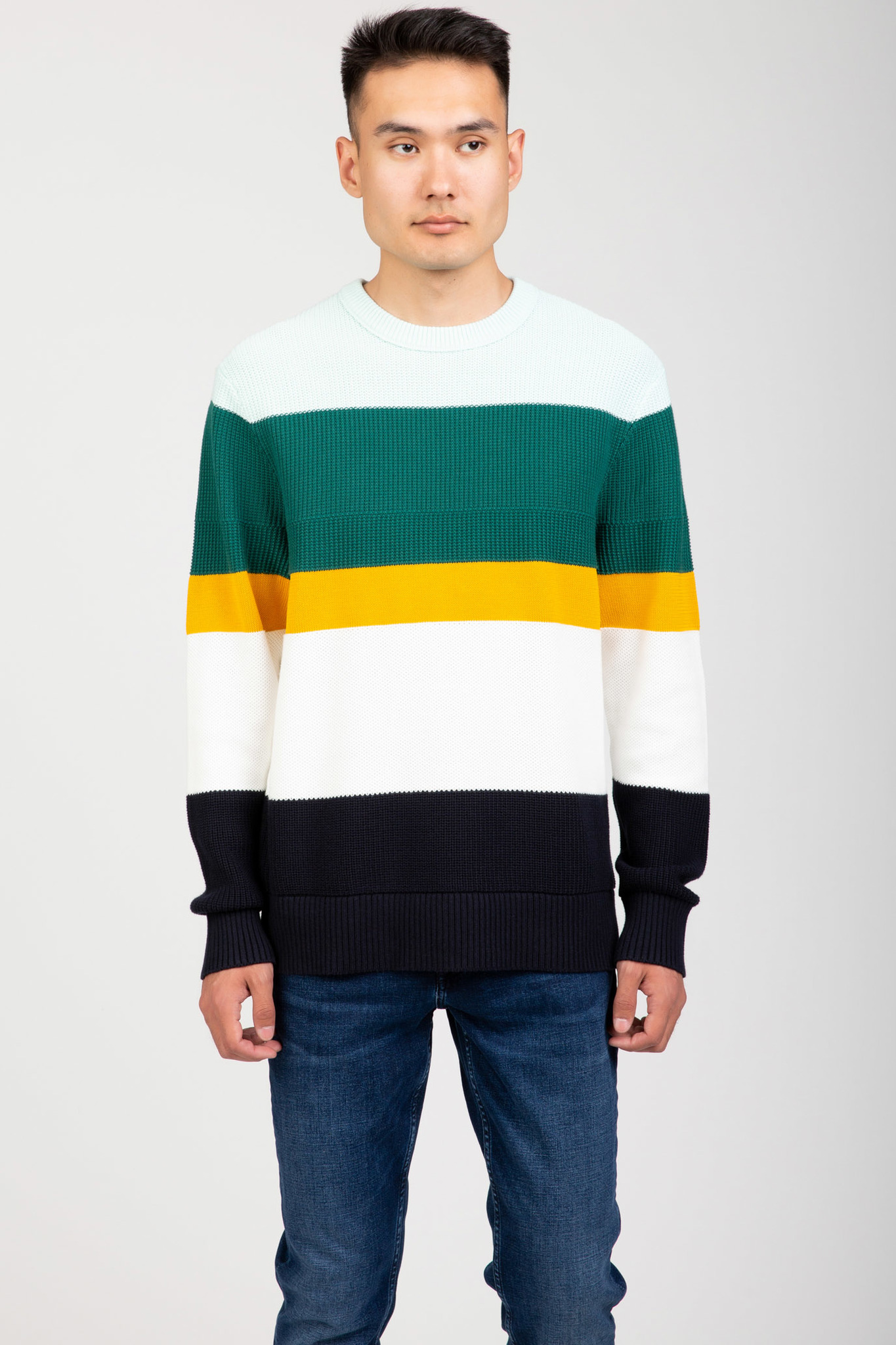 Свитер STRUCTURED BLOCK STRIPE SWEATER 2