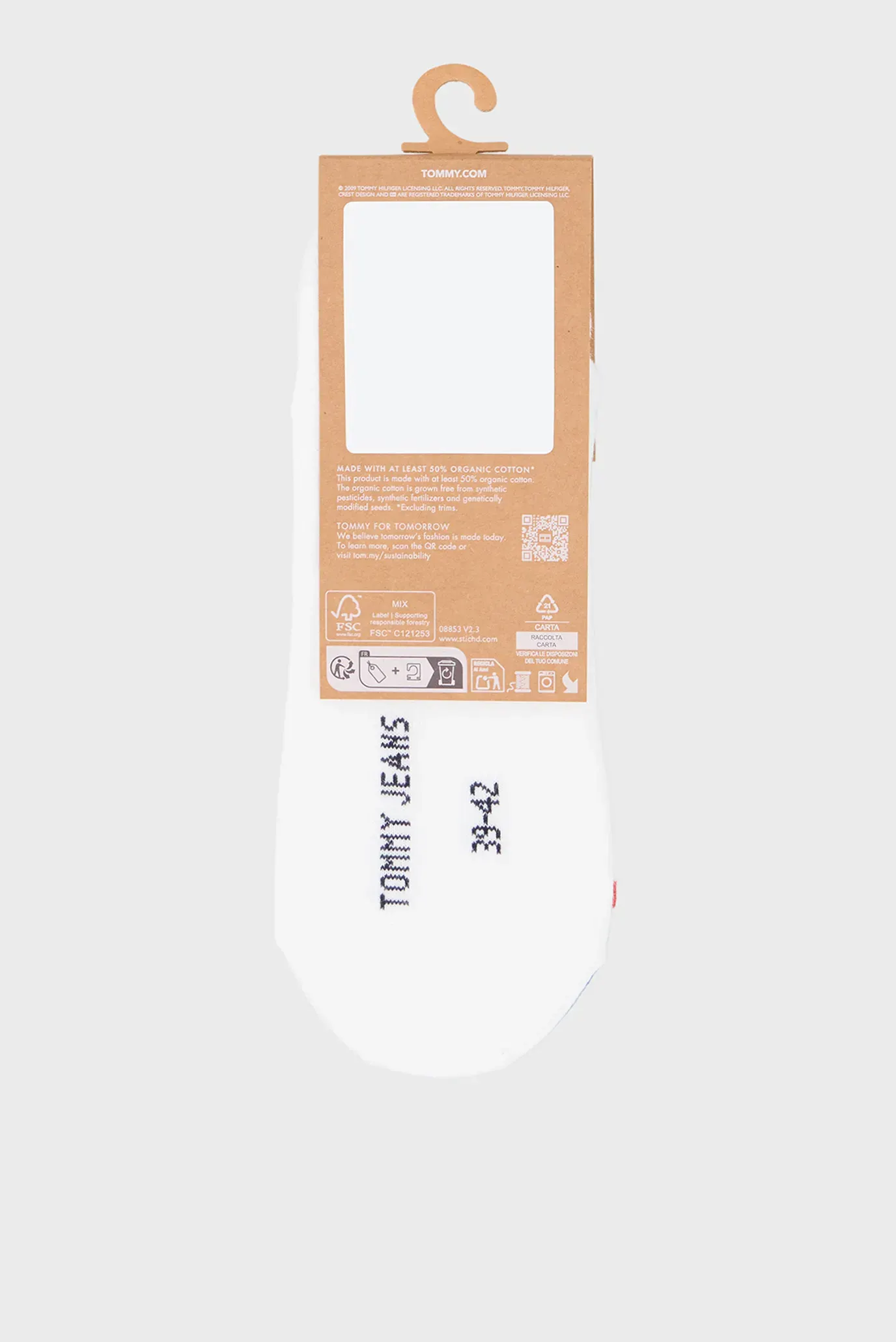 Следы TH UNI TJ FOOTIE HC 2P STRIPE MOT 3