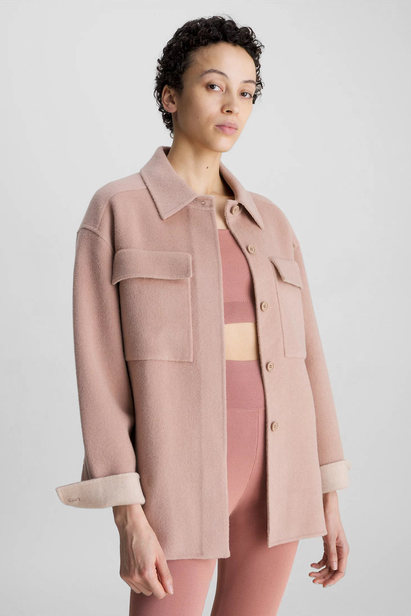 Куртка демисезонная DOUBLE FACED WOOL SHACKET 6