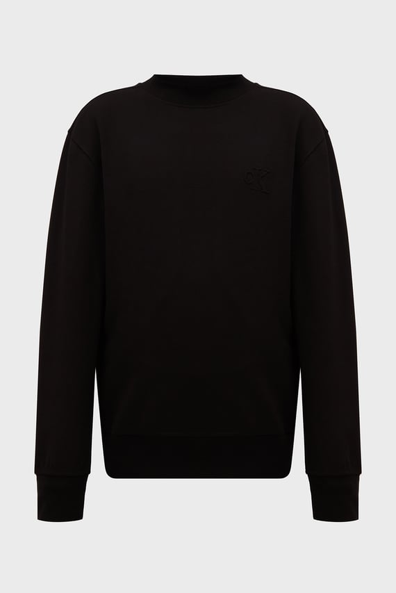Мужской черный свитшот INTERLOCK CREW NECK Calvin Klein Jeans