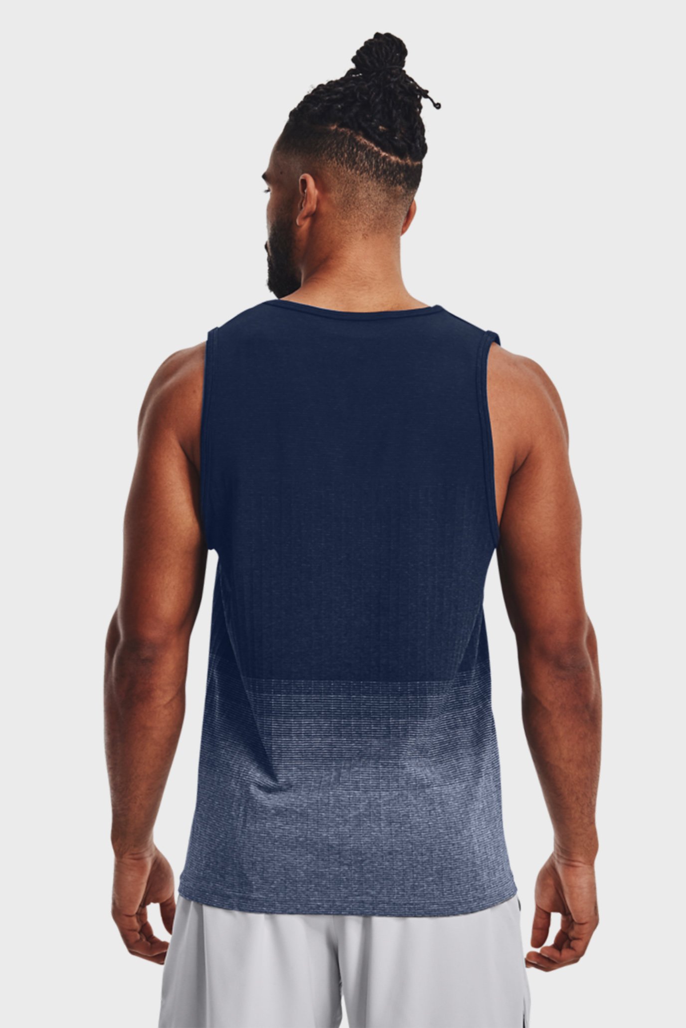 Мужская синяя майка UA Seamless LUX Tank 3