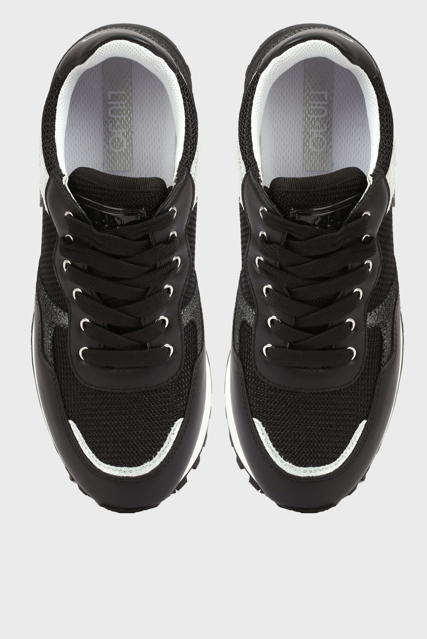 Кроссовки LIU JO WONDER 01 - SNEAKER NAPPA BRIGHT MESH BLACK 4