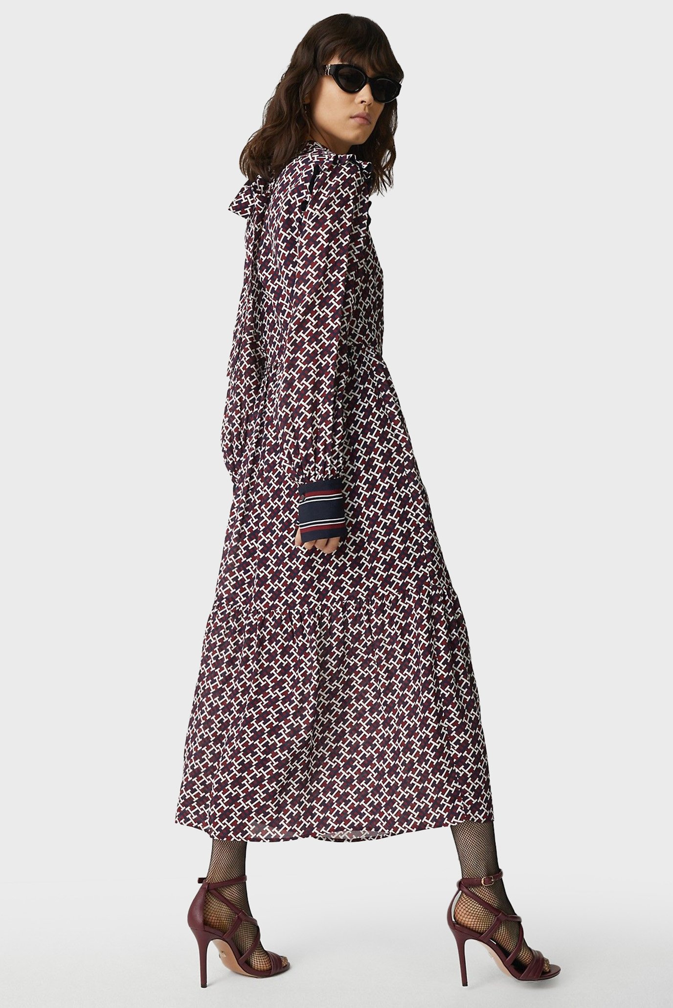 Платье CHIFFON MONOGR DRESS LS 2