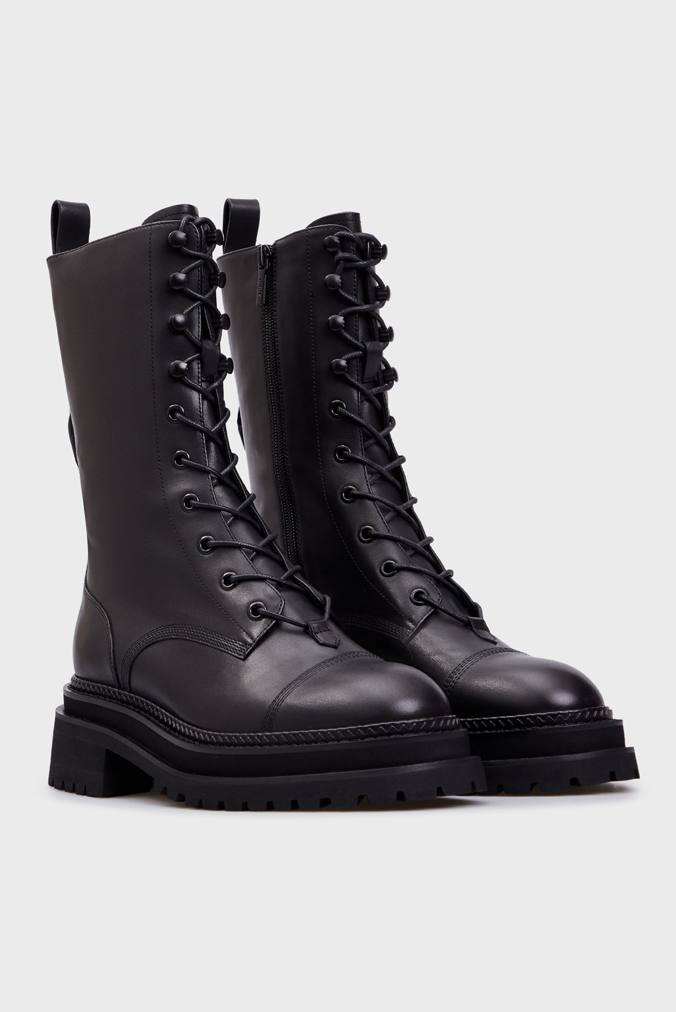 Женские черные кожаные ботинки Jeanette 2