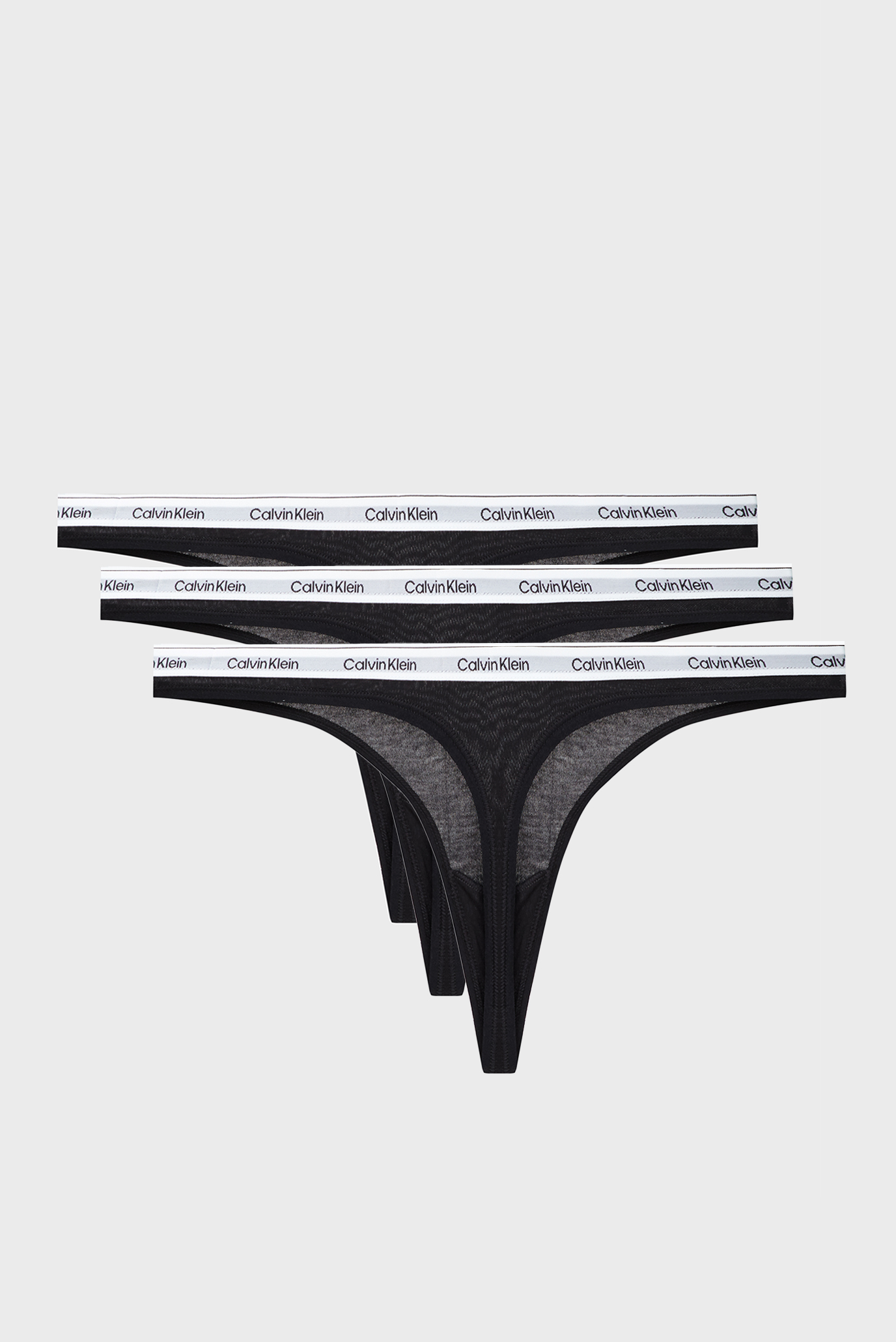Женские черные трусики (3 шт)Calvin Klein Женские черные трусики (3 шт) 6