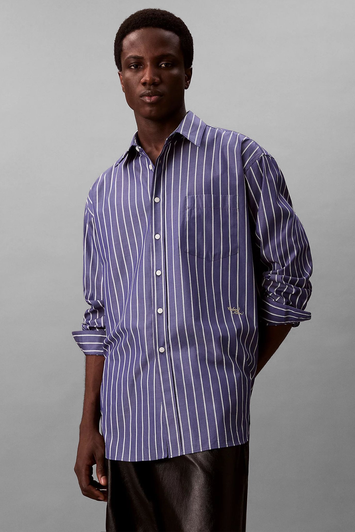 Рубашка LS OVERSIZED STRIPE COTTON SHIRT 1