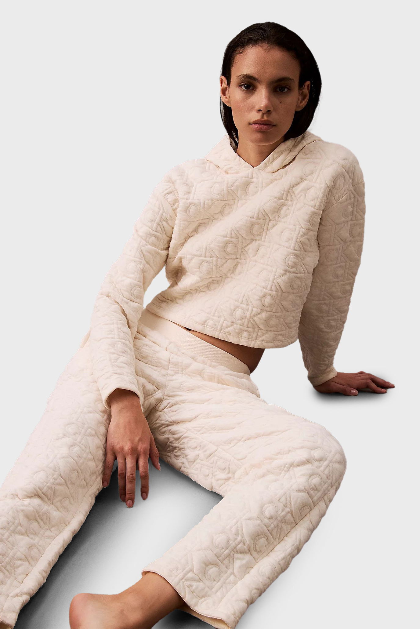 Женские белые брюки JOGGER 2