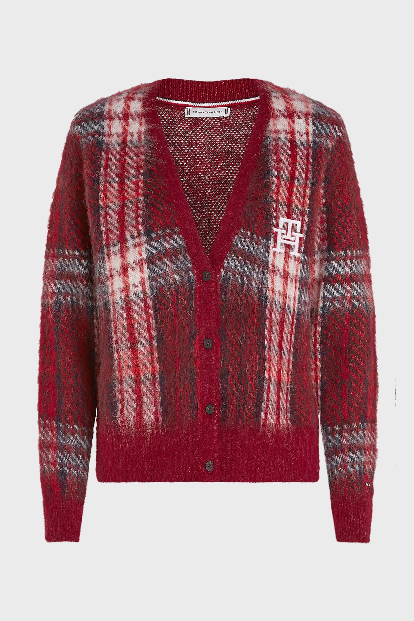 Кардиган IMD TARTAN CHECK CROP V-NK CARDI 6