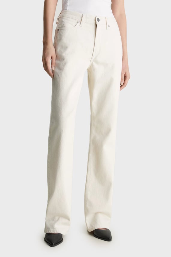 Джинсы/MID RISE RELAX BOOTCUT ECRU