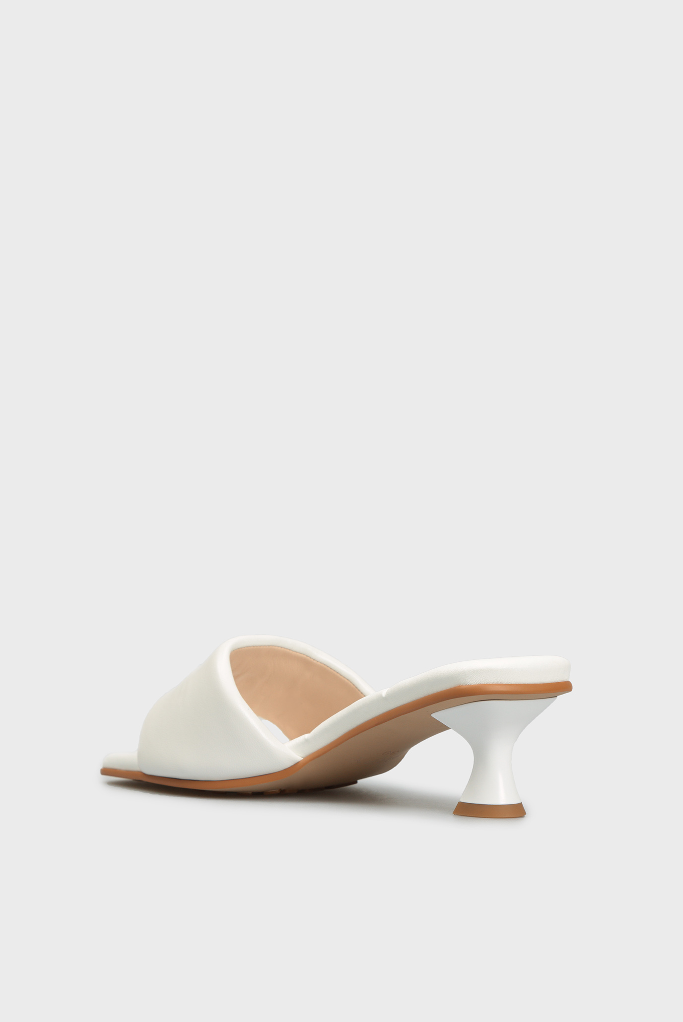 Женские белые кожаные мюли Florentia 9