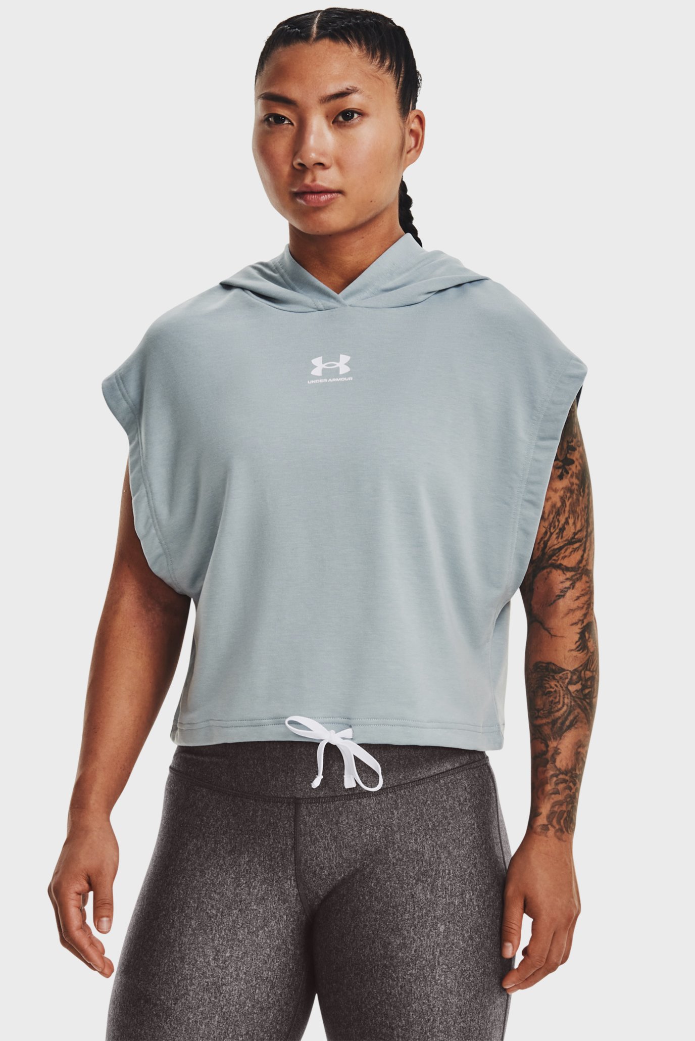 Лонгслив UA Rival Terry SS Hoodie 7