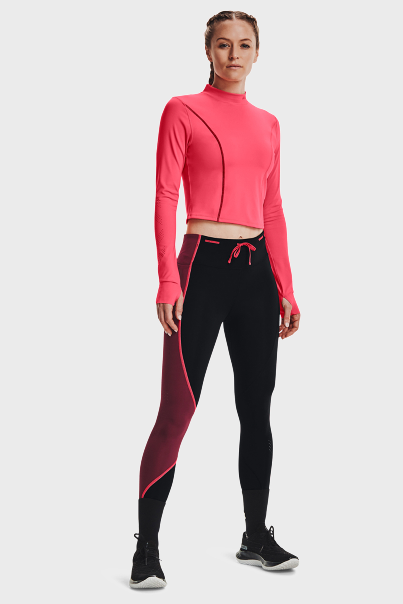 Женские черные тайтсы UA Run Anywhere Ankle Tight 9