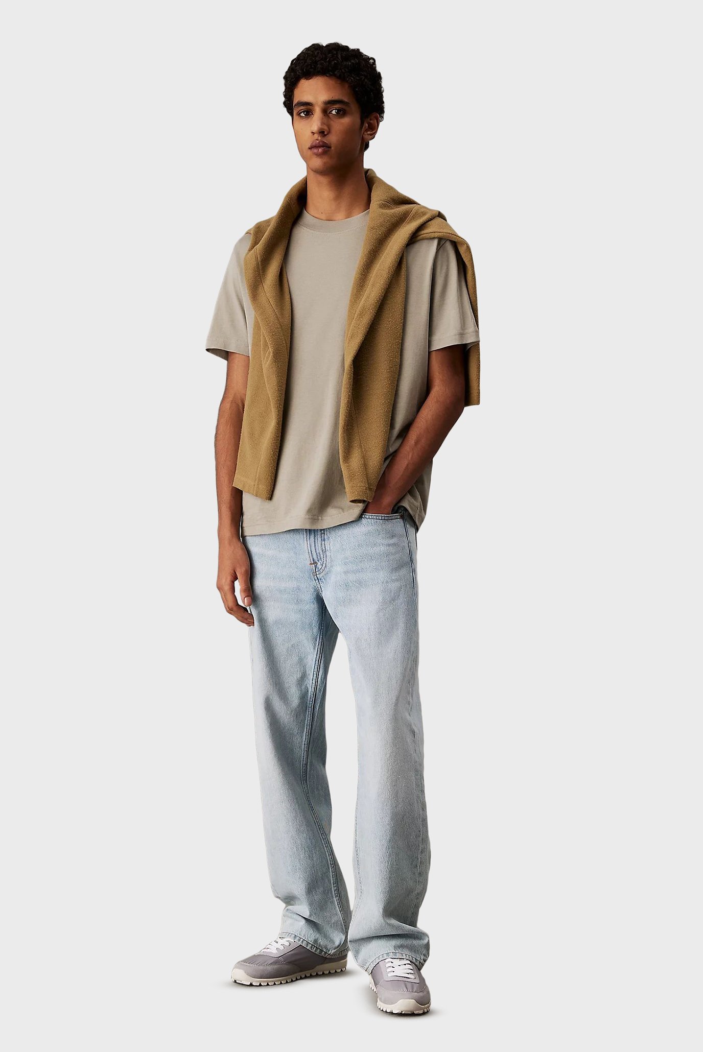 Мужская бежевая футболка PAINTED 4