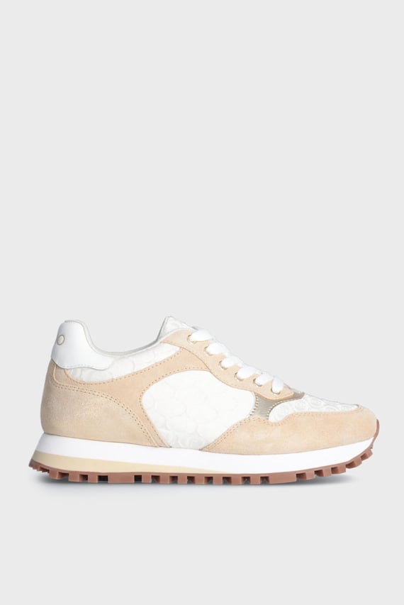 Кроссовки LIU JO WONDER 39 - SNEAKER COW SUEDE NYLON SHIN WHITE BEIGE Кроссовки LIU JO WONDER 39 - SNEAKER COW SUEDE NYLON SHIN WHITE BEIGE