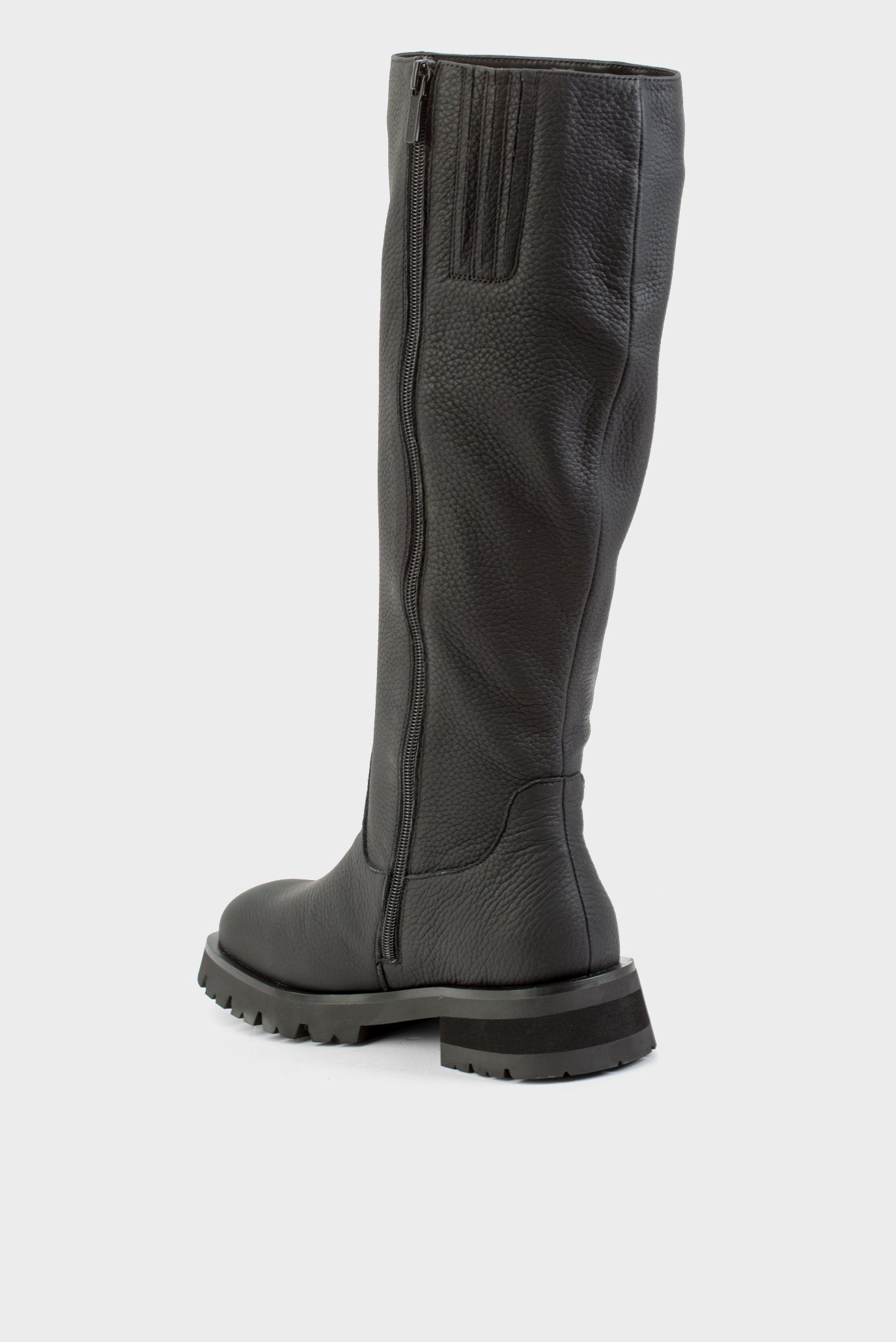 Женские черные кожаные сапоги Hypoestes 3