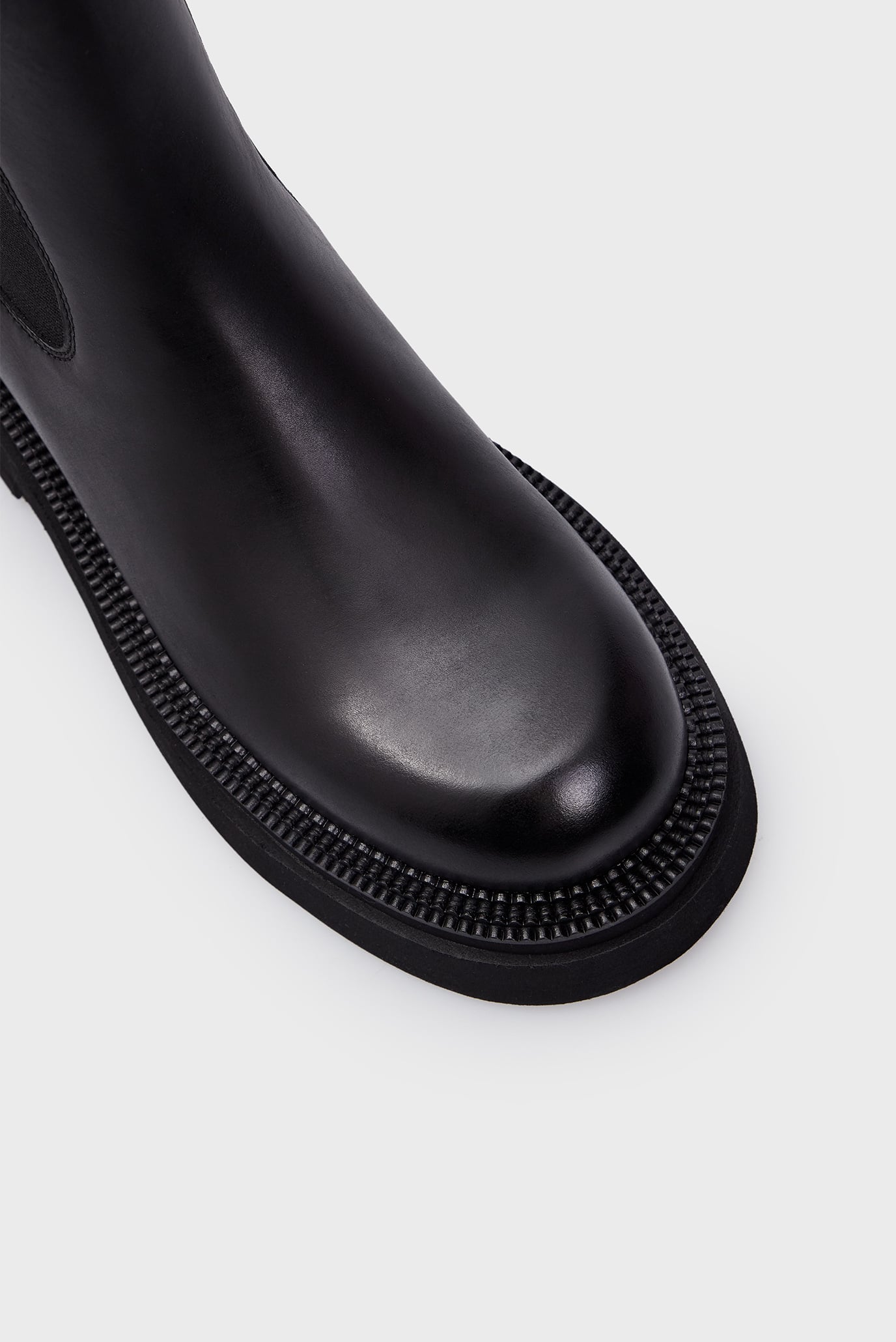 Женские черные кожаные челси Lise 3