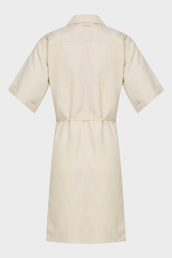 Платье/LINEN BLEND RELAXED SHIRT DRESS