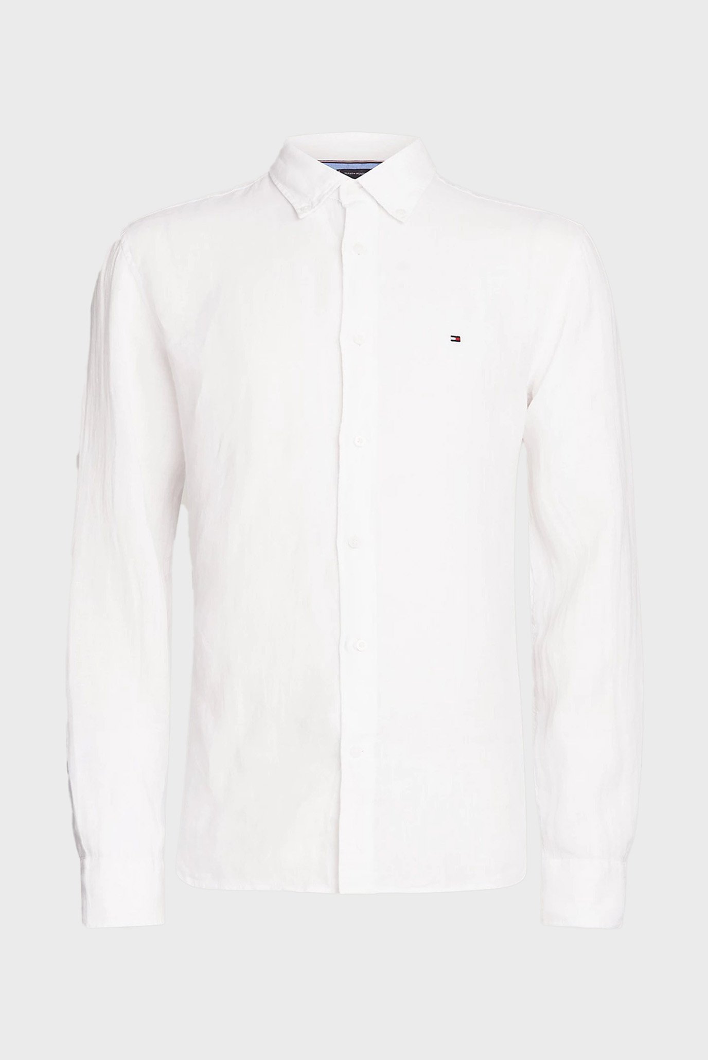 Мужская белая льняная рубашка PIGMENT DYED LI SOLID RF 5