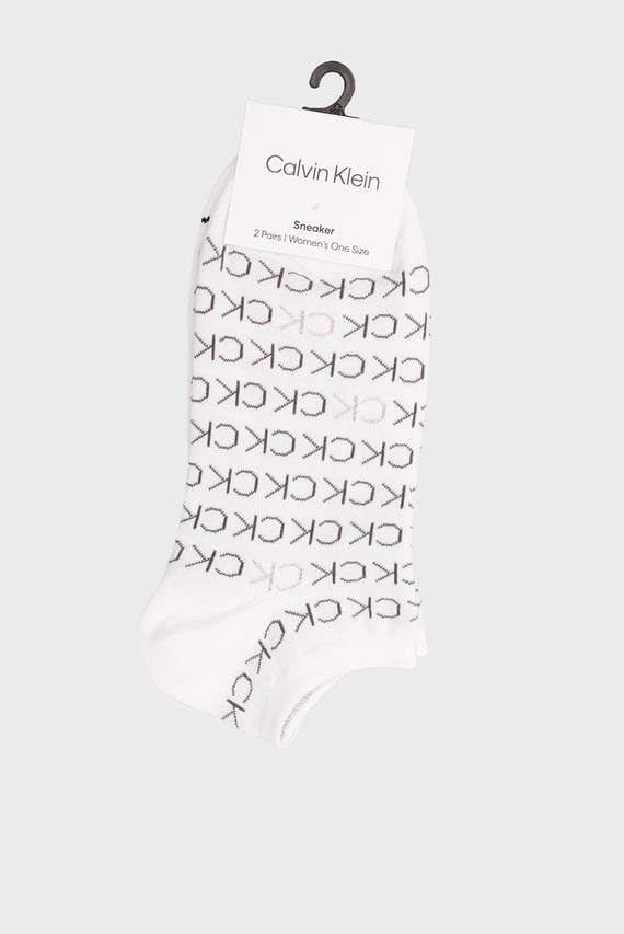 Носки CK WOMEN SNEAKER 2P ALL OVER L Calvin Klein Носки CK WOMEN SNEAKER 2P ALL OVER L Calvin Klein