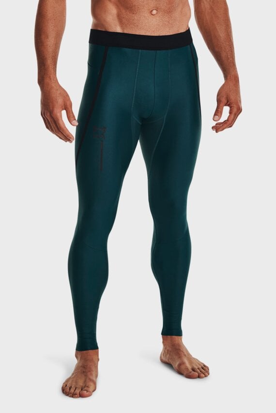 Мужские бирюзовые тайтсы UA HG IsoChill Perf Leggings