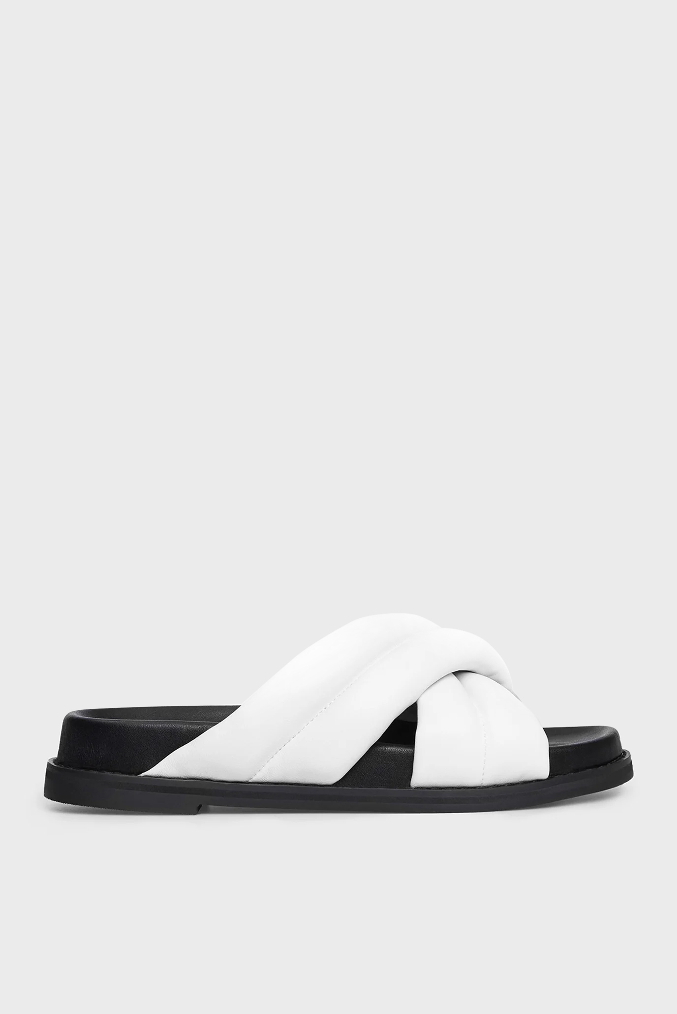 Женские белые кожаные слайдеры SiriPRPY Женские белые кожаные слайдеры Siri 6