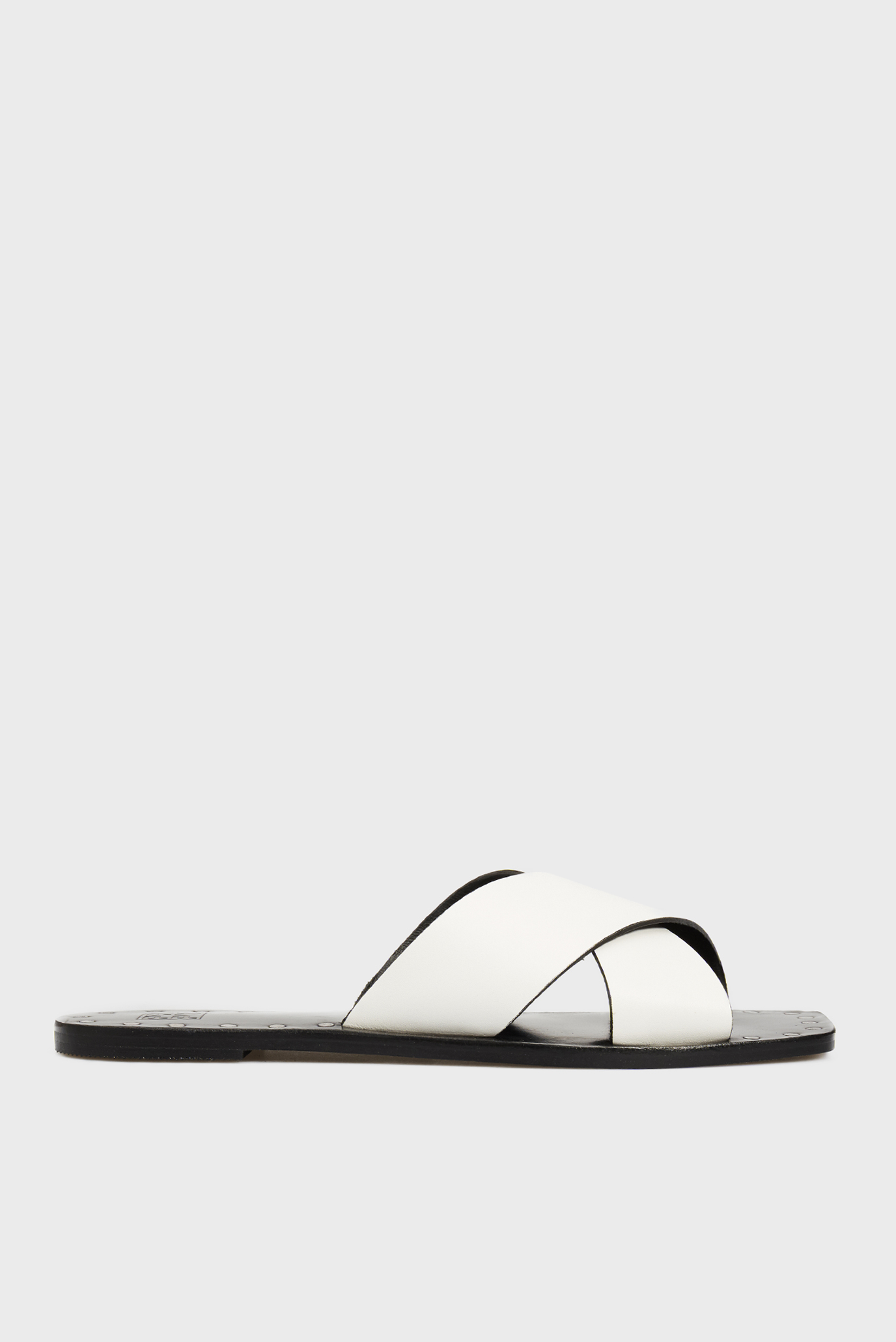 Женские белые кожаные слайдеры Adrianna 6