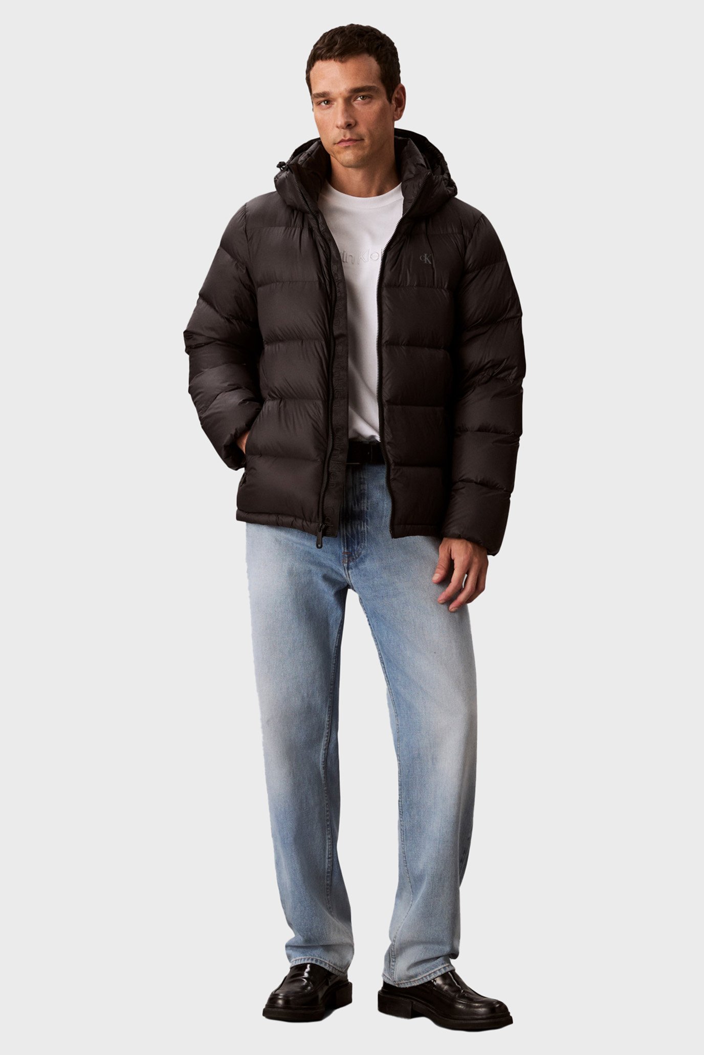 Куртка зимняя/LS NYLON ZIP OFF HOOD DOWN PUFFE 2