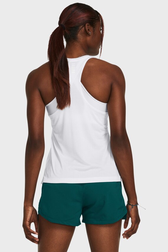 Женская белая майка UA Launch Singlet