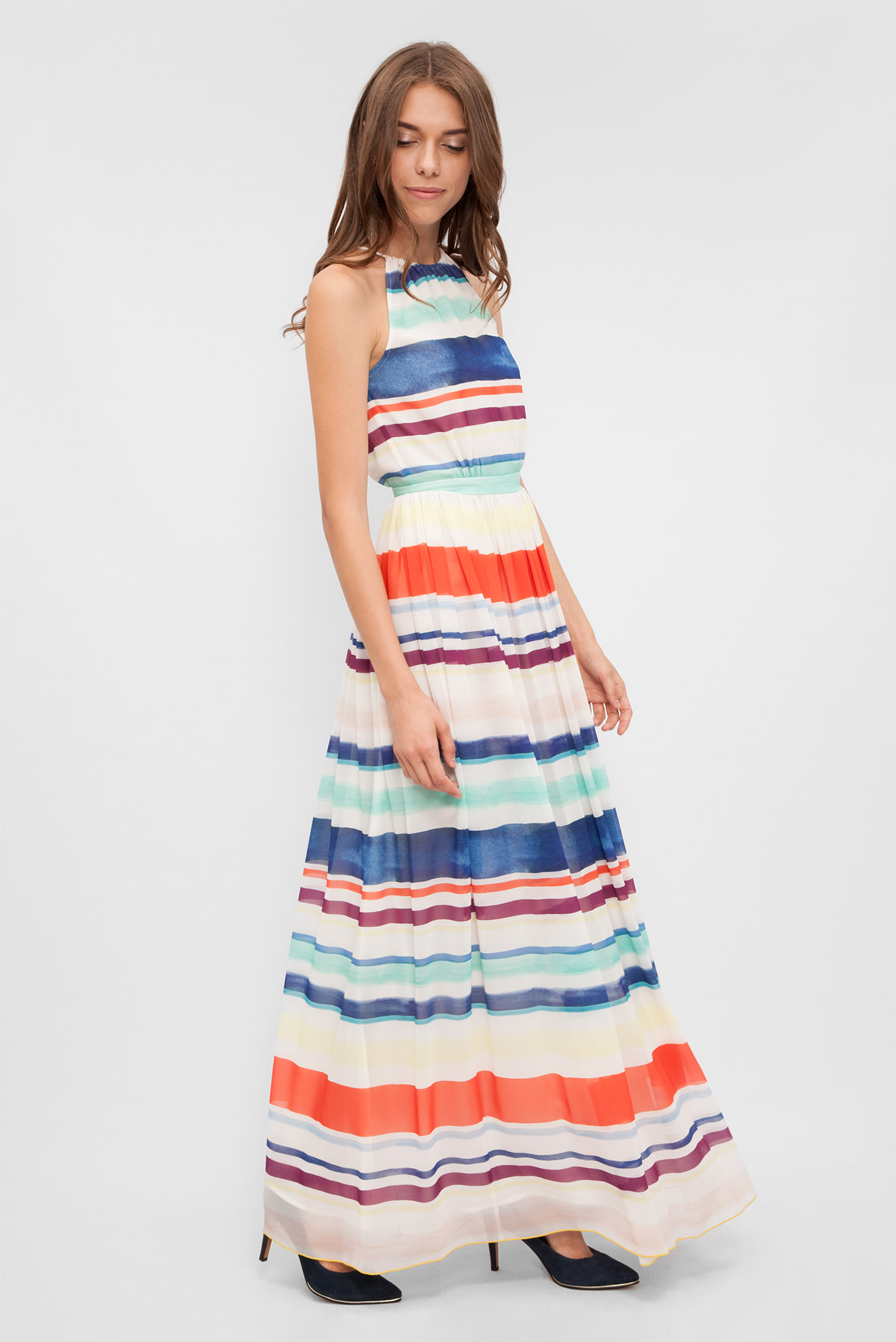 Женское платье в полоску 7