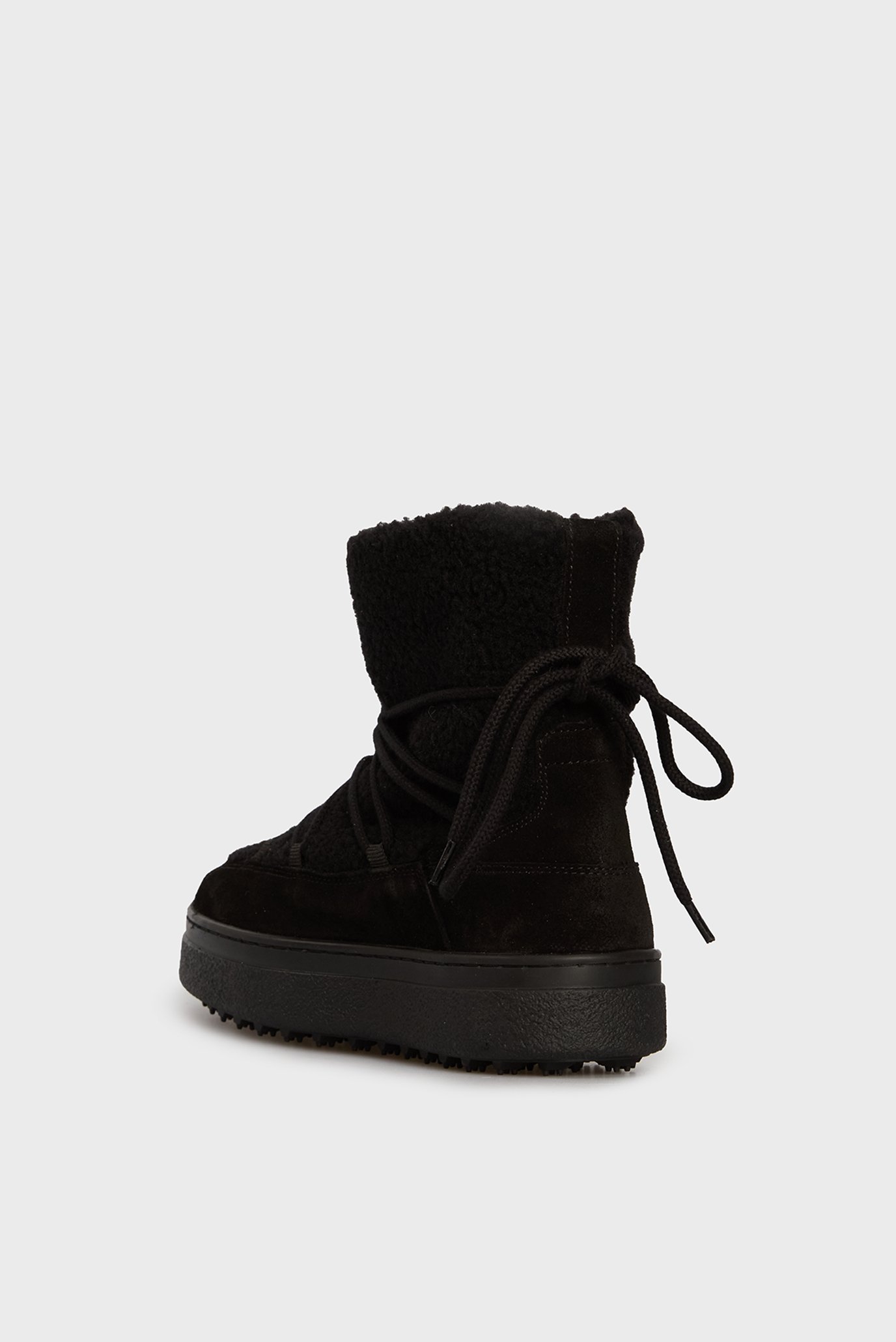 Женские черные шерстяные угги 5