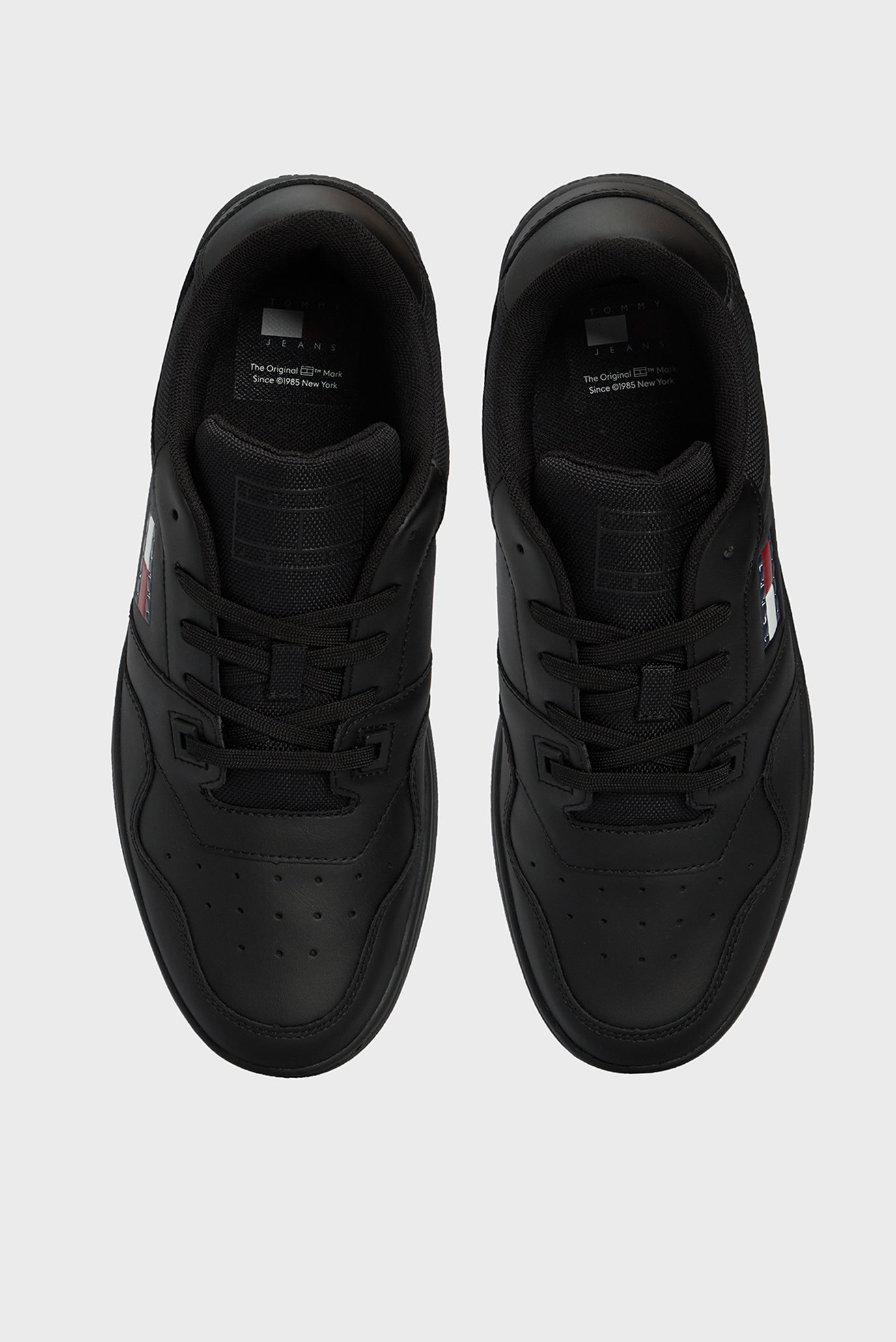 Мужские черные кожаные сникерcы TJM RETRO BASKET ESS 4