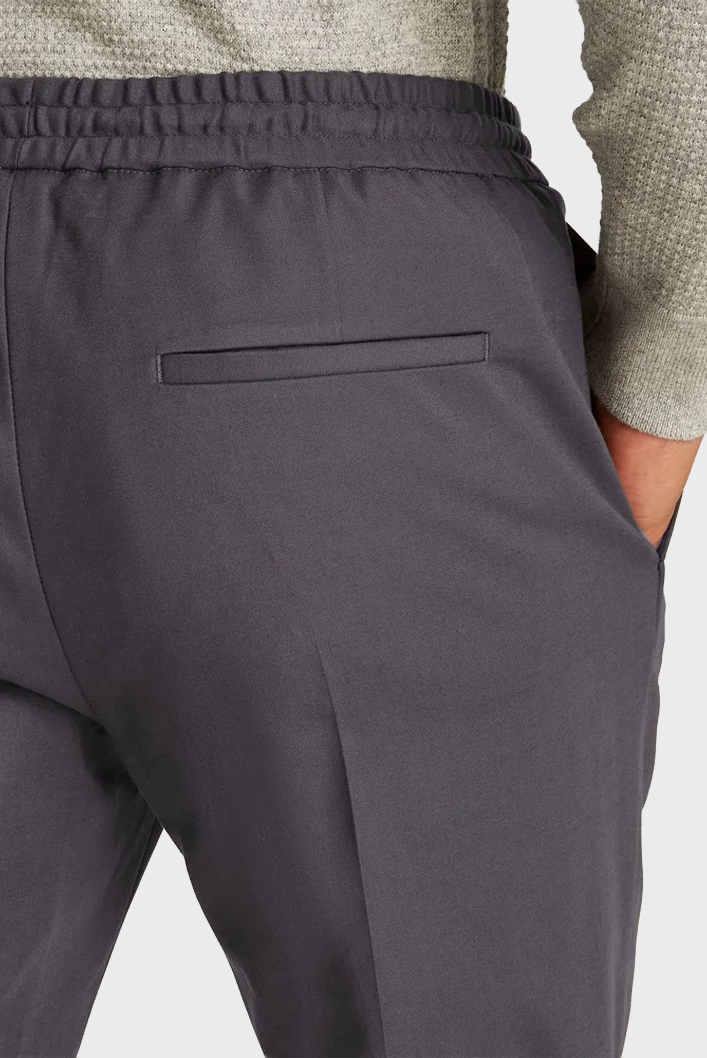 Штаны COTTON VISCOSE TAPERED JOGGER 4