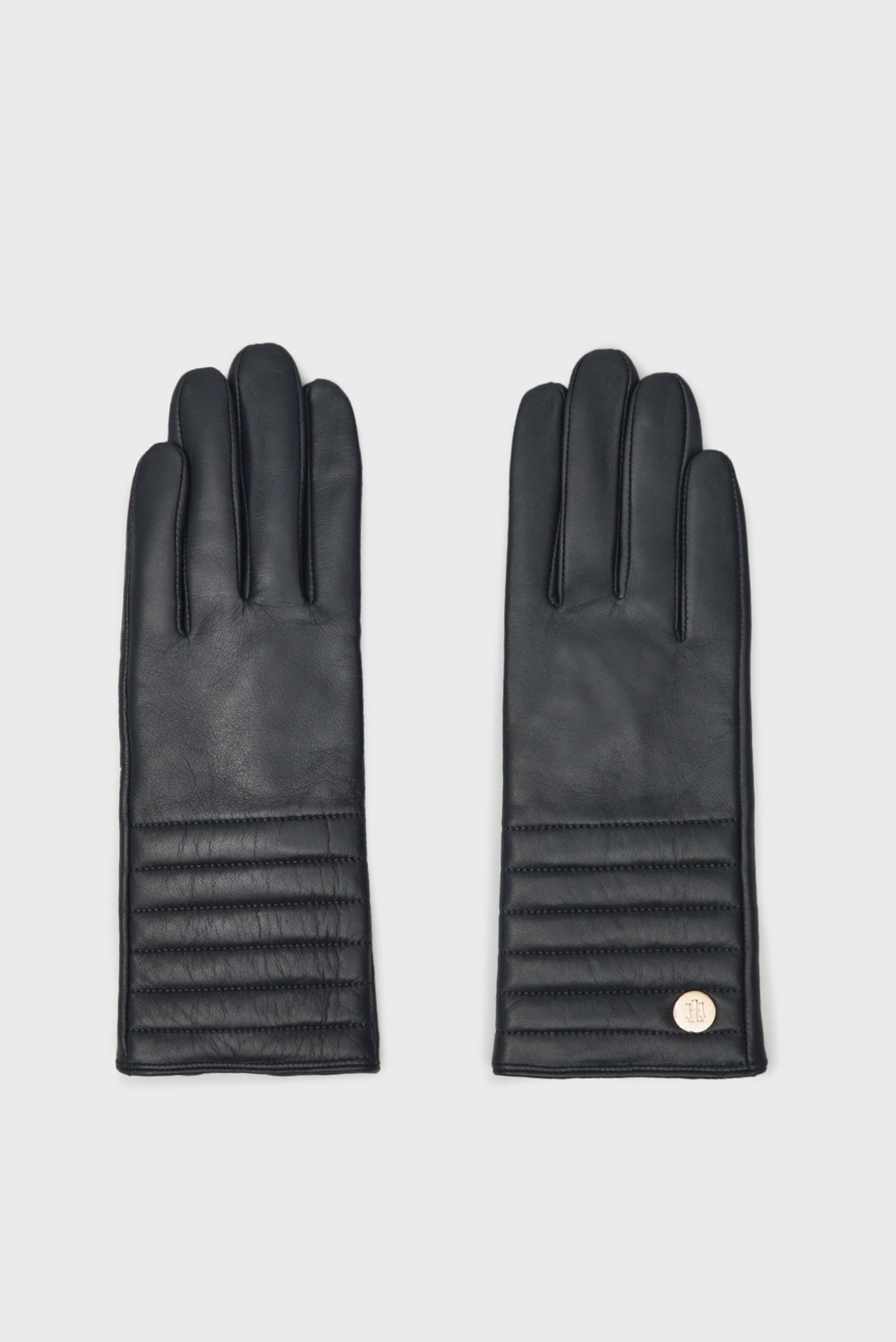 Женские темно-синие кожаные перчатки TH ELEVATED 1