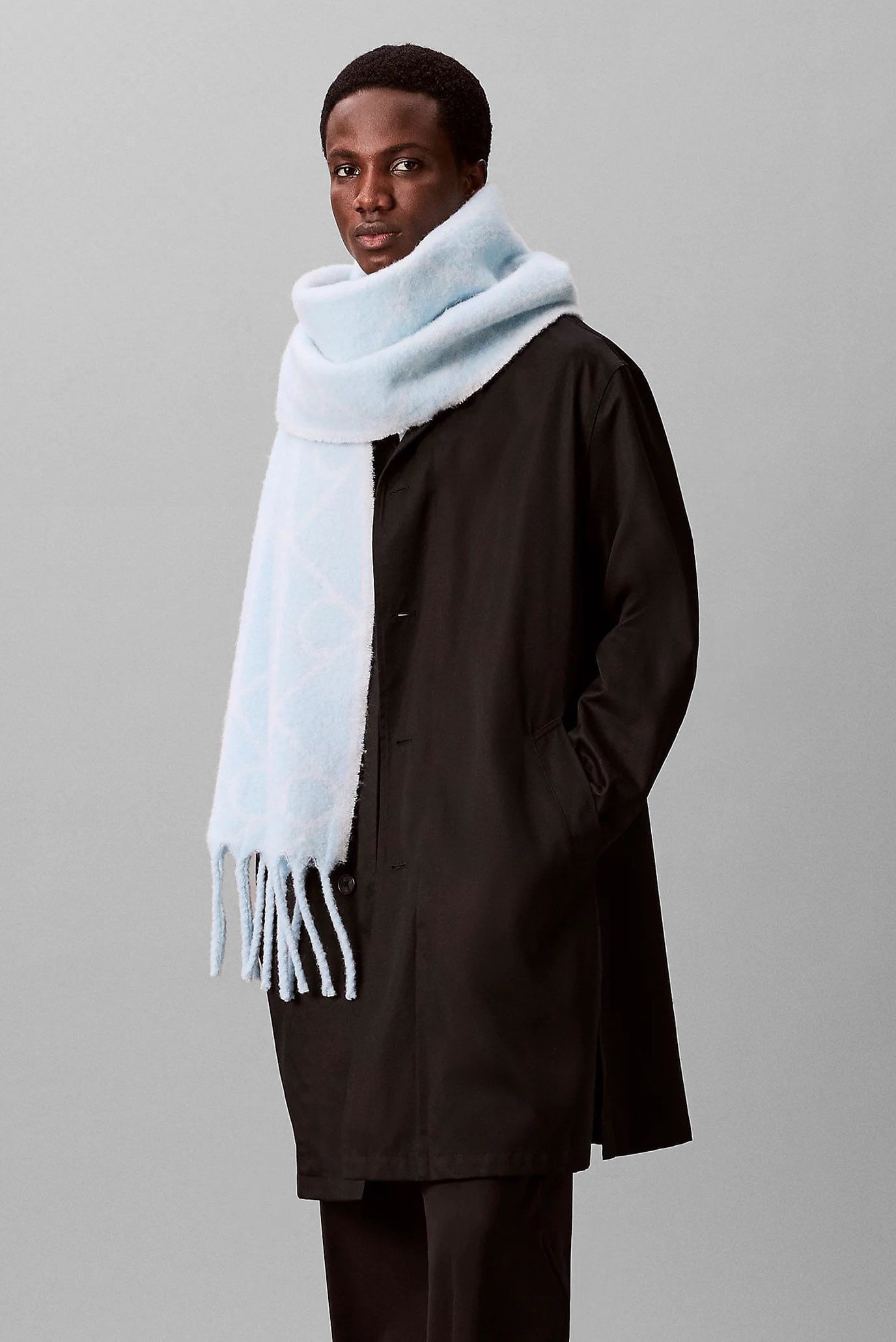 Шарф EMBLEM AOP BRUSHED HW SCARF 2